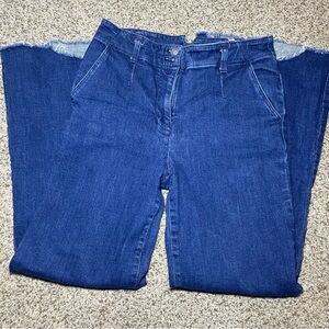 Maeve Dark Blue Wide Leg Jeans